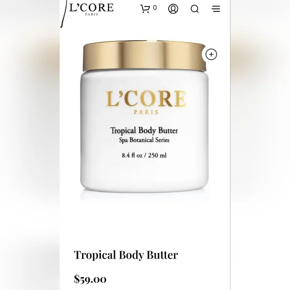 L'CORE PARIS TROPICAL BODY BUTTER - Picture 2 of 3
